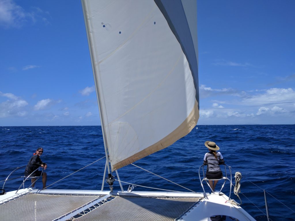 guests sailing yacht